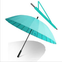 24-Bone Straight Umbrella Large Umbrella Surface Strong Windproof Ability